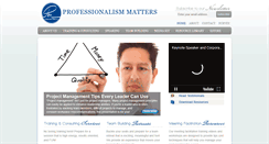 Desktop Screenshot of professionalismmatters.com